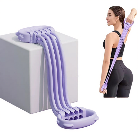 Resistance Bands with Handles - 8 Tube Adjustable Silicone Exercise Bands Set for Women