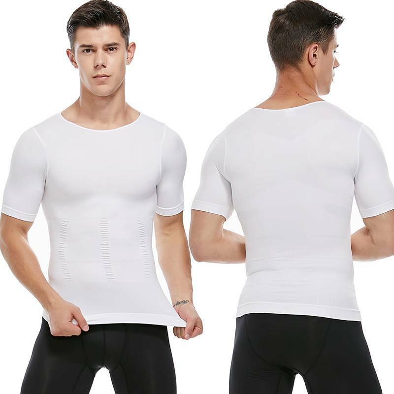Men's Slimming Compression T-Shirt with Body Shaping Technology