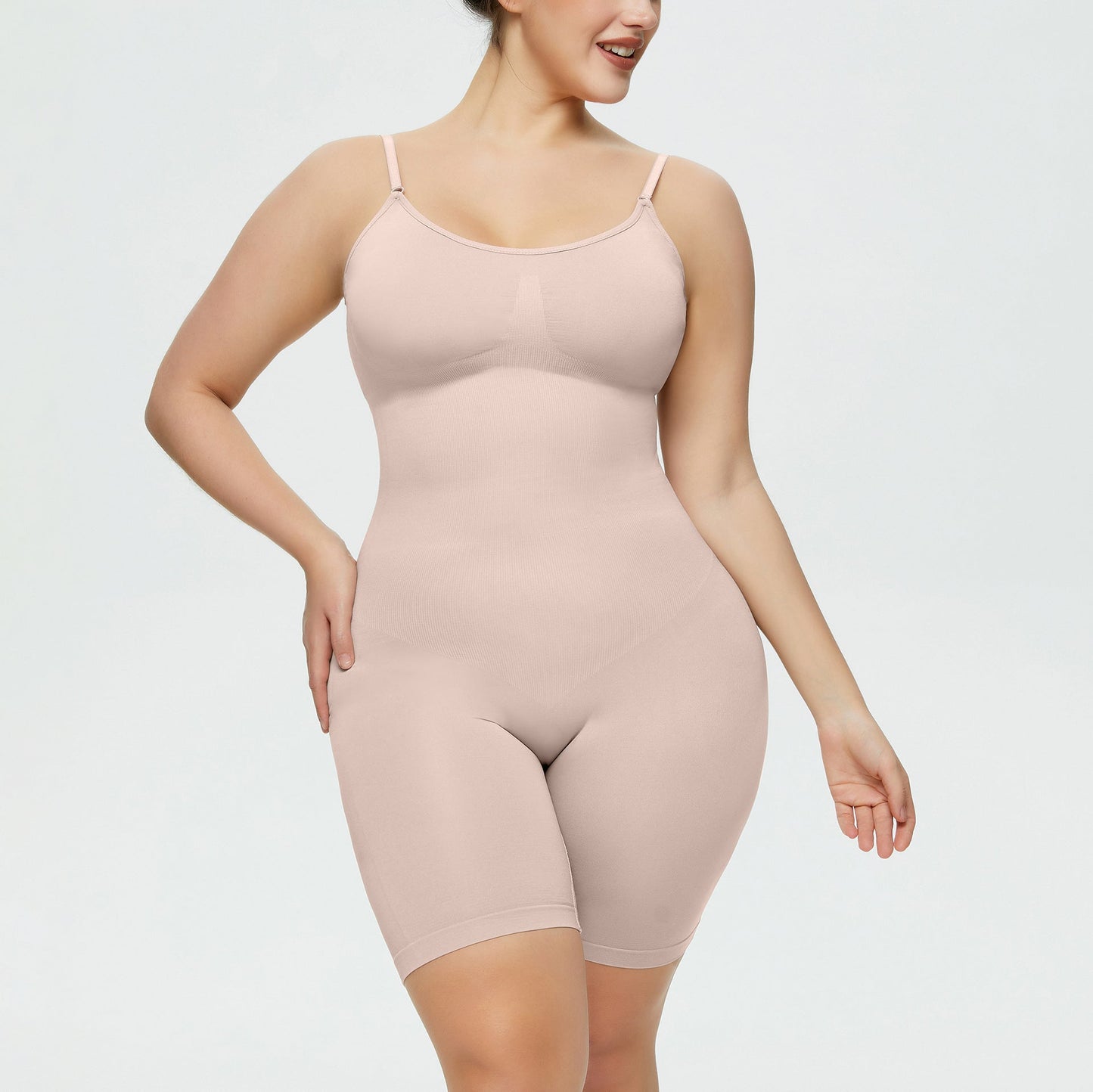 SCULPTING SHAPEWEAR BODYSUIT MID THIGH