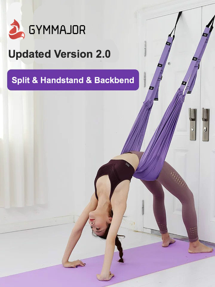 Waist Back Leg Stretch Strap/Yoga Fitness Band, Leg Stretching Assist  Trainer, Yoga Stretcher, Back Bend Split Inversion Strap for Fitness,  Dance, Ballet, Gymnastics-purple 