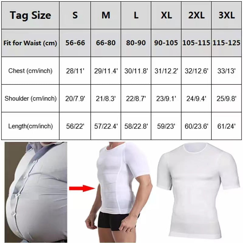 MEN'S SHAPER SLIMMING COMPRESSION T-SHIRT