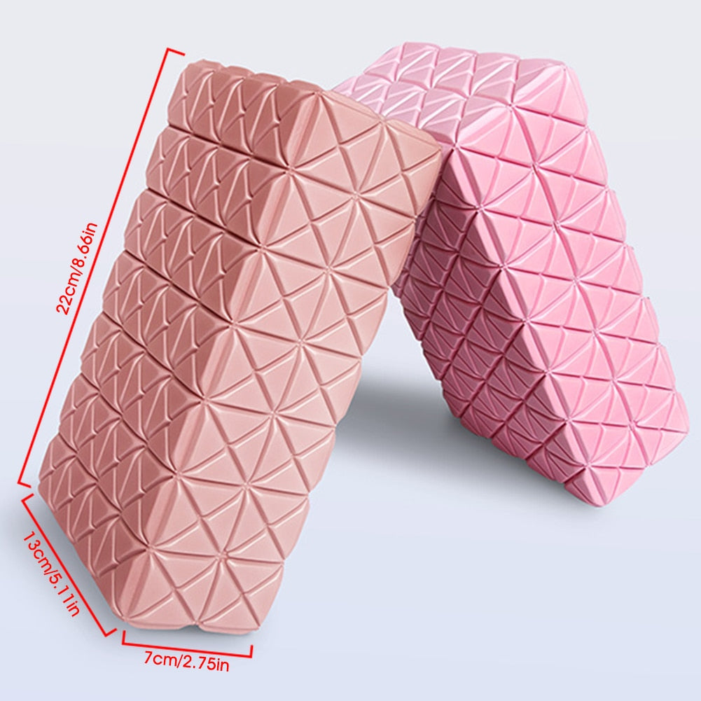 New Yoga Block Supportive High-Density EVA Non-Slip Surface Exercise Brick