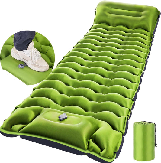 Sleeping Pad, Ultralight Inflatable Sleeping Pad for Camping with Pillow