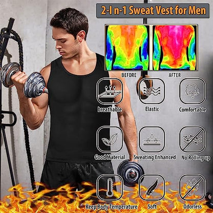 Guys Men Sweat Compression Top