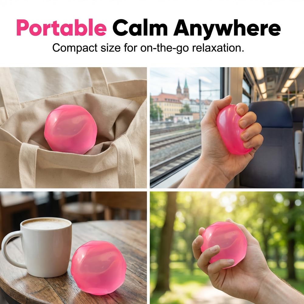 2026 New Coconut Oil Stress Ball, Dumpling Squishy Coconut Squeeze Stress Shapeable Ball, Non-Sticky Slow Rising Squeeze Balls, Portable Desk Squishies for Relaxation and Focus