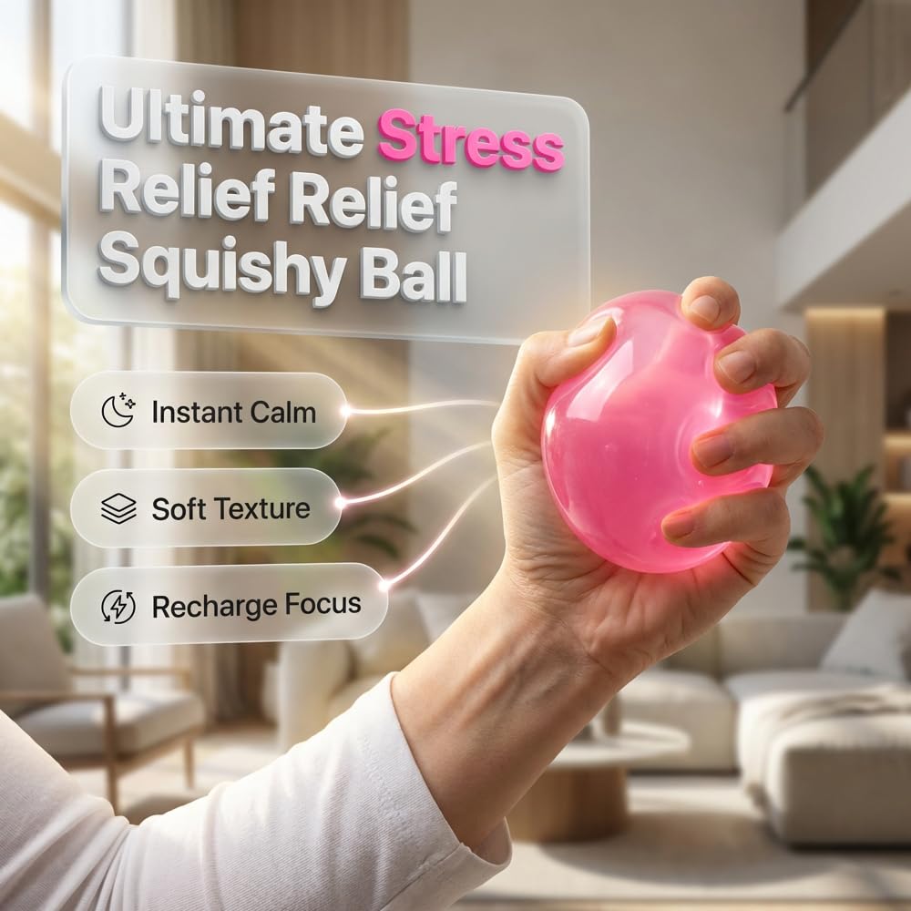 2026 New Coconut Oil Stress Ball, Dumpling Squishy Coconut Squeeze Stress Shapeable Ball, Non-Sticky Slow Rising Squeeze Balls, Portable Desk Squishies for Relaxation and Focus