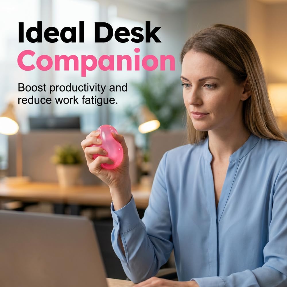 2026 New Coconut Oil Stress Ball, Dumpling Squishy Coconut Squeeze Stress Shapeable Ball, Non-Sticky Slow Rising Squeeze Balls, Portable Desk Squishies for Relaxation and Focus