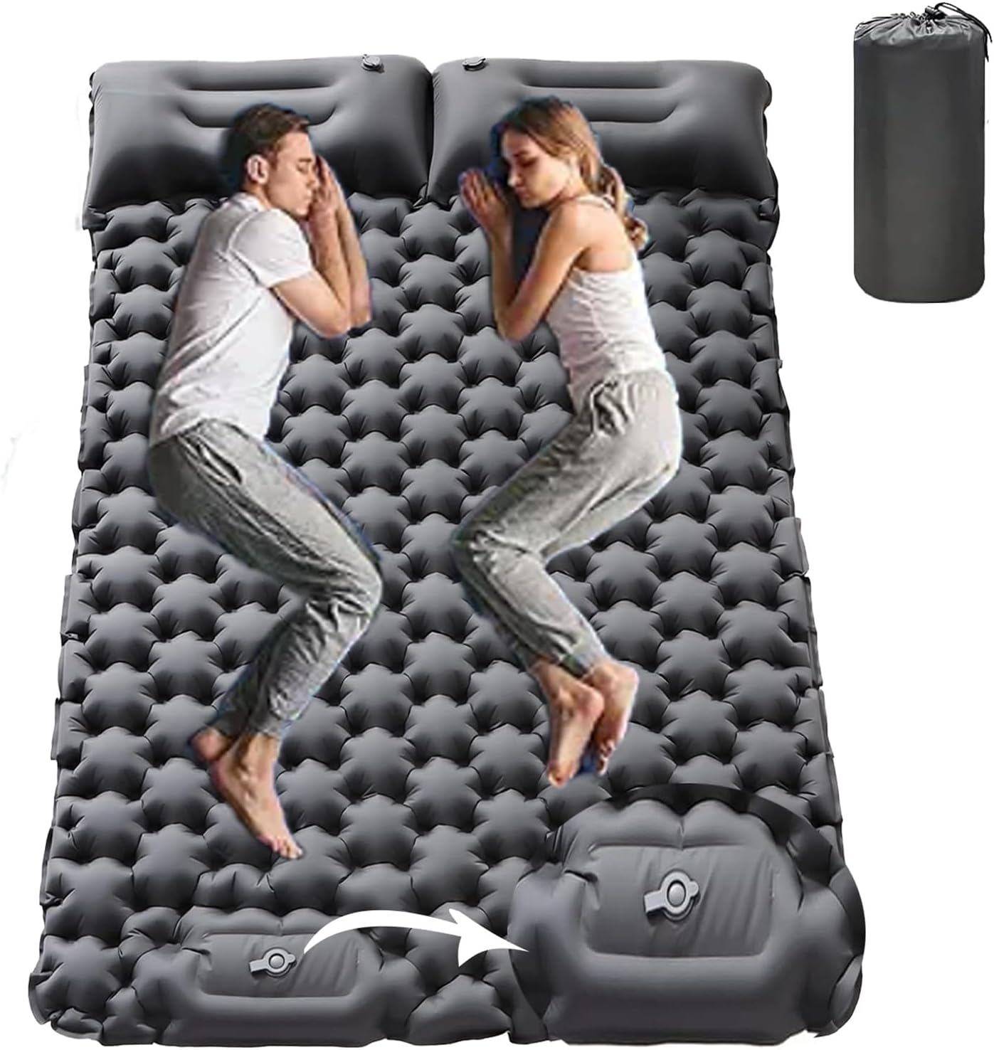 Double Sleeping Pad for Camping 2 Person