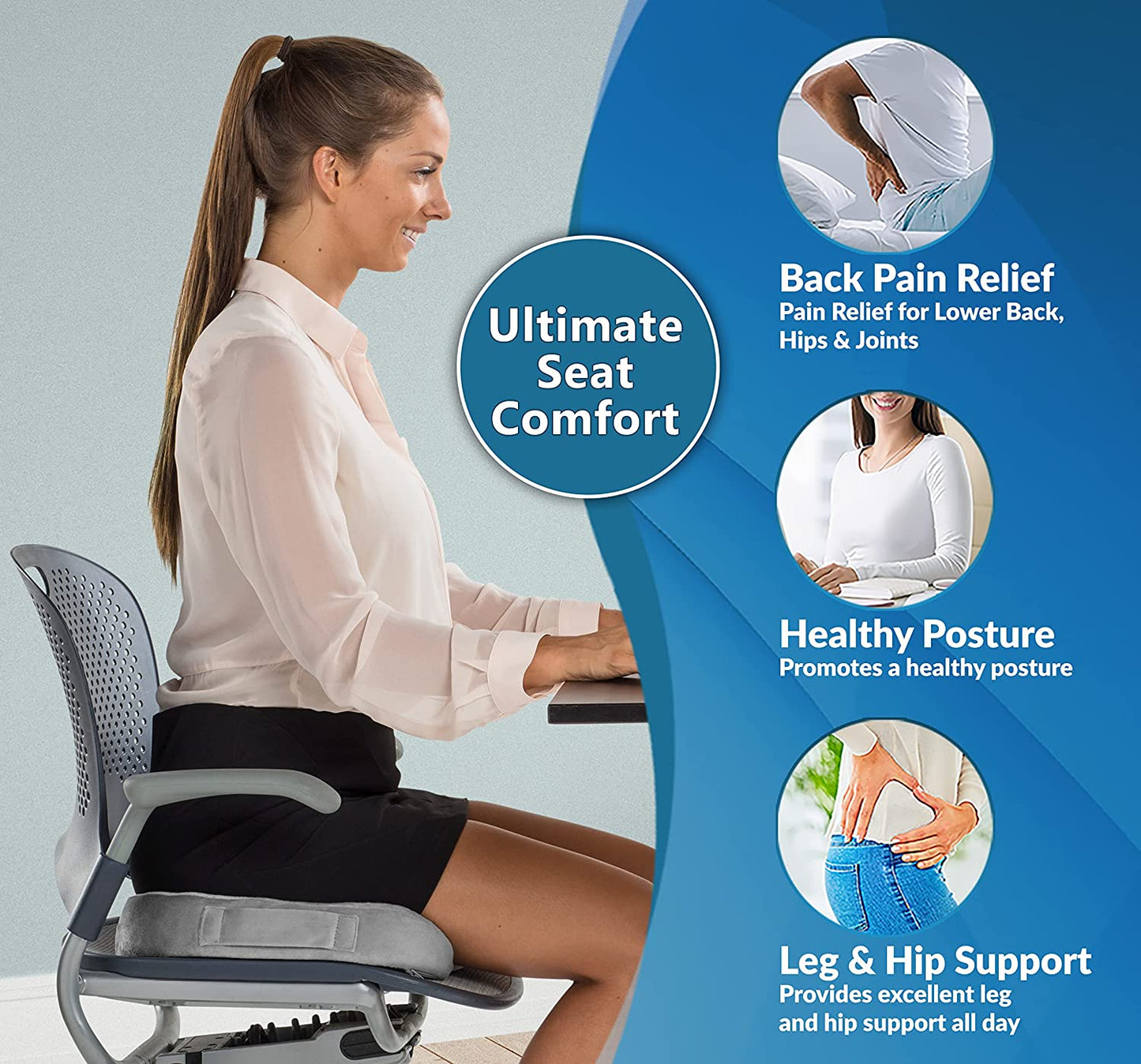 Gel Enhanced Seat Cushion
