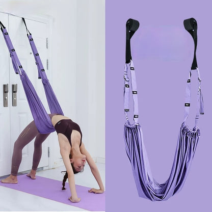 Adjustable Aerial Yoga Strap, Waist Back Leg Assist Stretch Trainer
