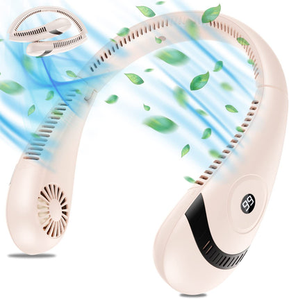 Upgraded 5000 mAh Foldable Bladeless Neck Fan