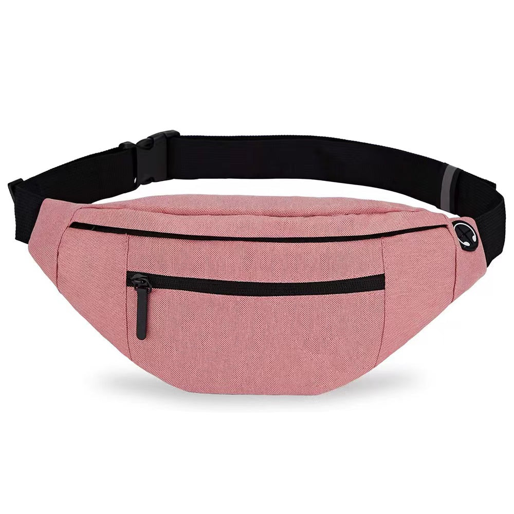 Large Crossbody Fanny Pack with 4-Zipper Pockets