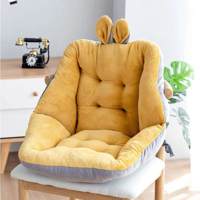 Cute Rabbit Ear Comfort Semi-enclosed One Seat Cushion For Office Chair  Pain Relief Cushion Sciatica Bleacher Seats With Backs And Cushion  Multipurpos